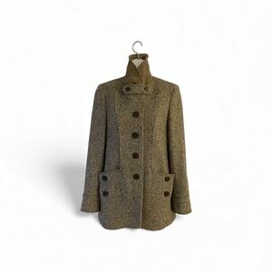 1990s Vintage ETRO Herringbone Tweed Blazer, Size M